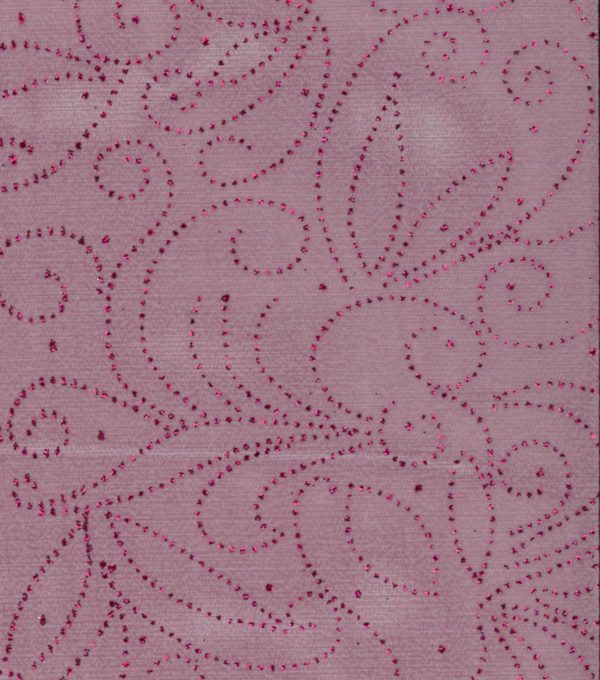 Casa Collection Glitter Organza Scroll