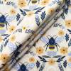 Celestial Bee on Cream Luxe Flannel Fabric - Image 2