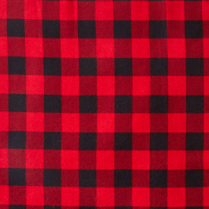 Eddie Bauer Red & Black Buffalo Flannel Prints Fabric