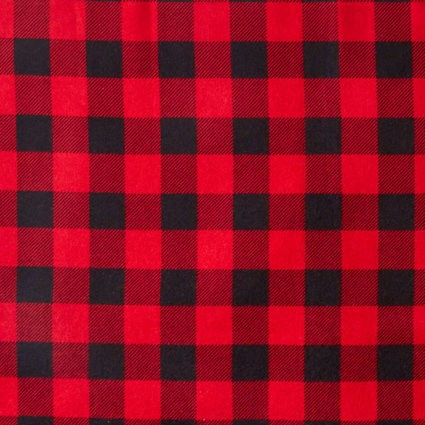 Eddie Bauer Red & Black Buffalo Flannel Prints Fabric