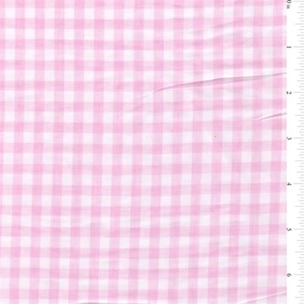 Pink 1/4 Inch Gingham Bolt Fabric
