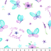You Are Loved Butterfly Nursery Flannel Fabric - Image 2